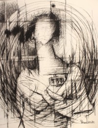 A. S. Rind, 28 x 22 Inch, Charcoal On Paper , Figurative Painting, AC-ASR-409